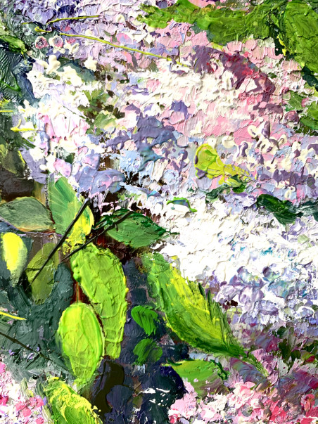 Find a Five-leafed Petal original painting by Nijolė Grigonytė Lozovska. Flowers