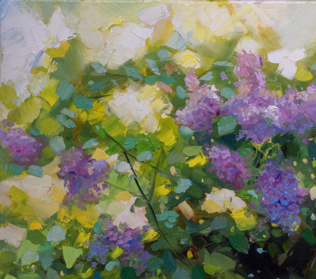 Summer Pulse original painting by Alexander Jerochin. Flowers