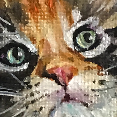 Kitty Cat original painting by Sigita Paulauskienė. Animalistic Paintings