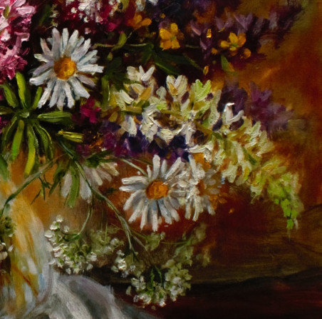 Beginning of Summer original painting by Irma Pažimeckienė. Still-Life