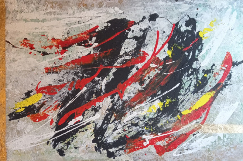 Naughty Wind original painting by Raimundas Dzimidavičius. Abstract Paintings