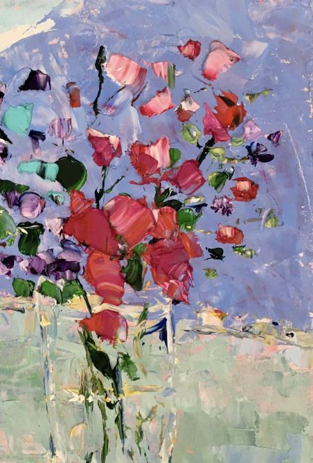 Summer still-life original painting by Vilma Gataveckienė. Flowers