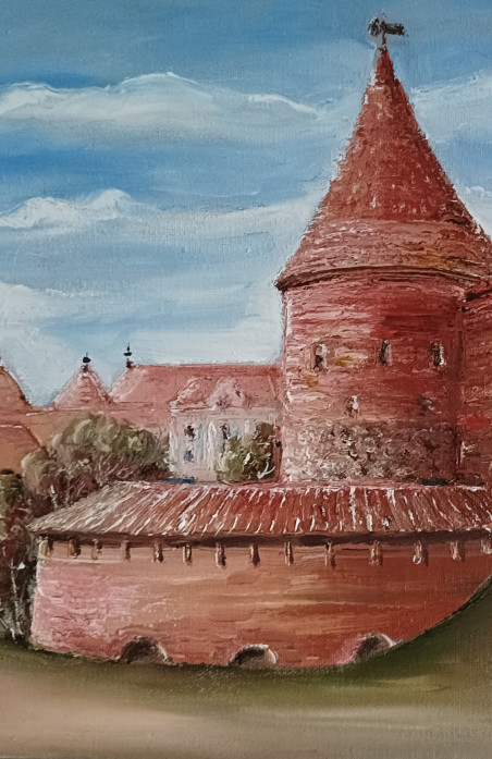 Kaunas Castle 5 original painting by Jūratė Sasnauskienė. Urbanistic - Cityscape