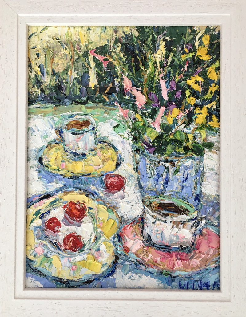 Still-life In the Garden original painting by Vilma Gataveckienė. Still-Life