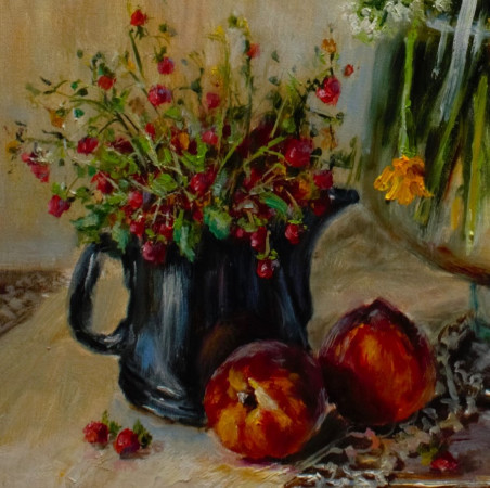 Summer Colors And Smells original painting by Irma Pažimeckienė. Still-Life