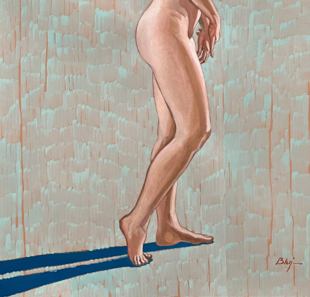 On the Shore original painting by Robert Bluj. Nude