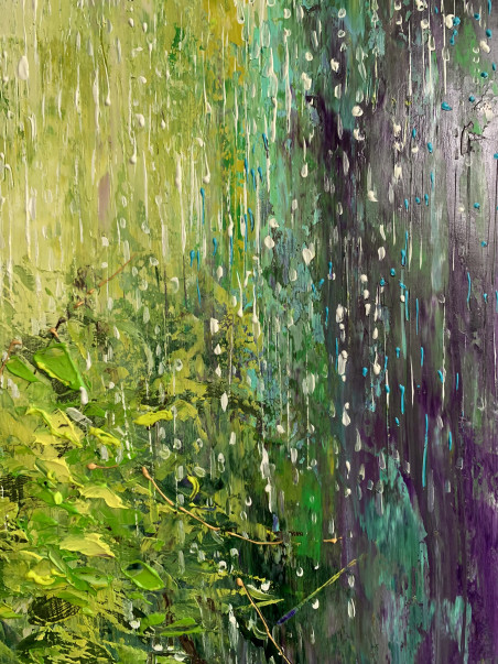 June Rain original painting by Nijolė Grigonytė Lozovska. Genres