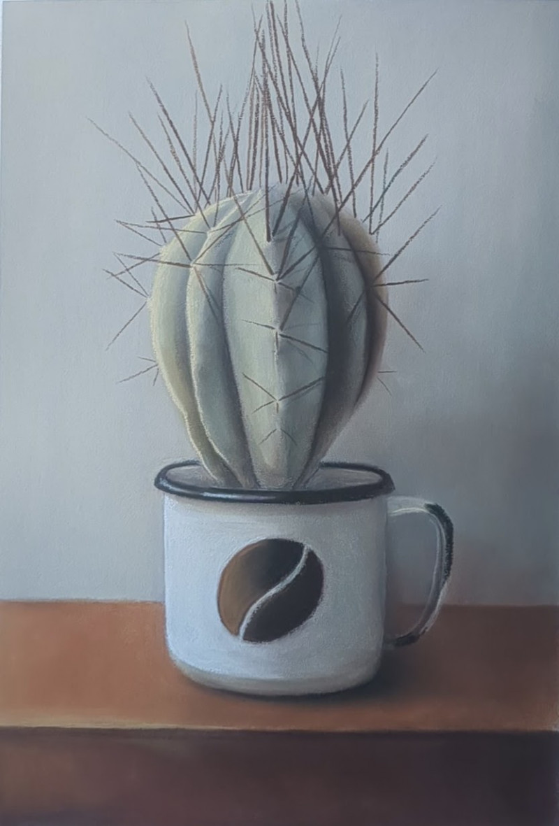 Spiky And Natural original painting by Irena Kavaliauskienė. Still-Life