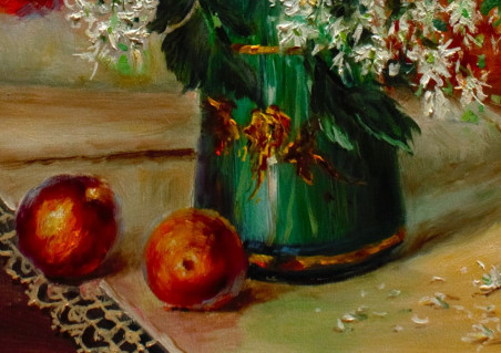 Bouquet original painting by Irma Pažimeckienė. Still-Life