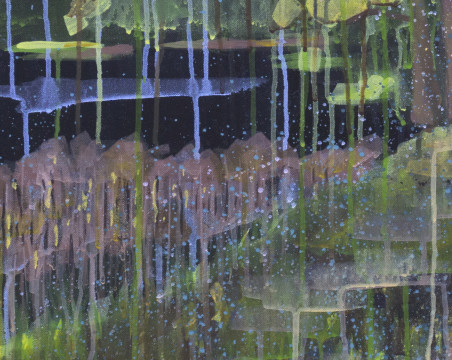 Wet Meadow original painting by Laura Aitmanė. Genres