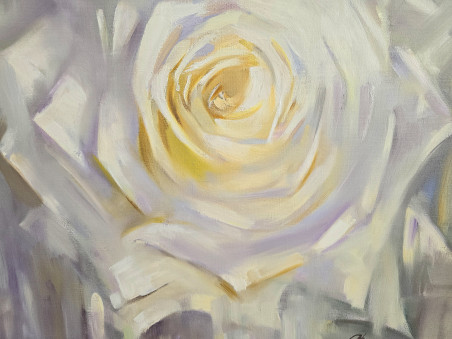 Rose original painting by Svetlana Ovinova. Flowers