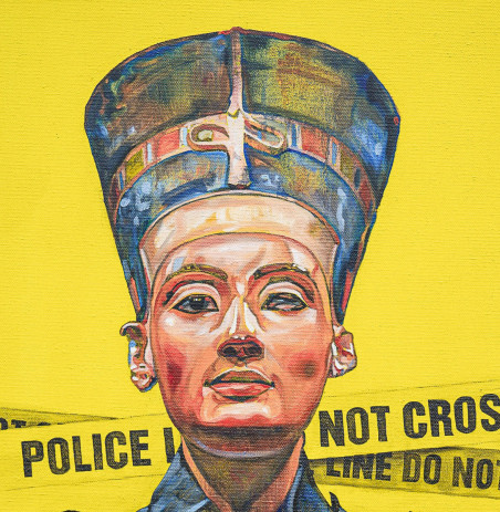 Policeman 002 original painting by Ansis Burkė. Contemporary Art