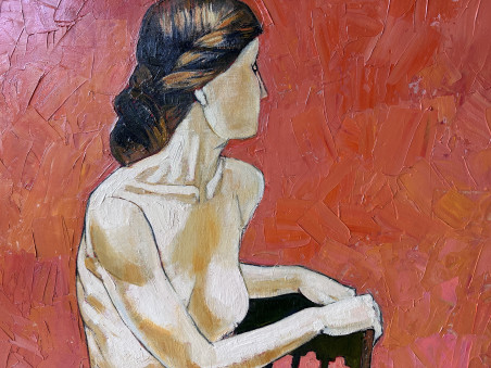 Composition original painting by Arvydas Kašauskas. Beauty Of A Woman