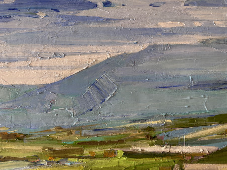 Landscape original painting by Arvydas Kašauskas. Picked landscapes