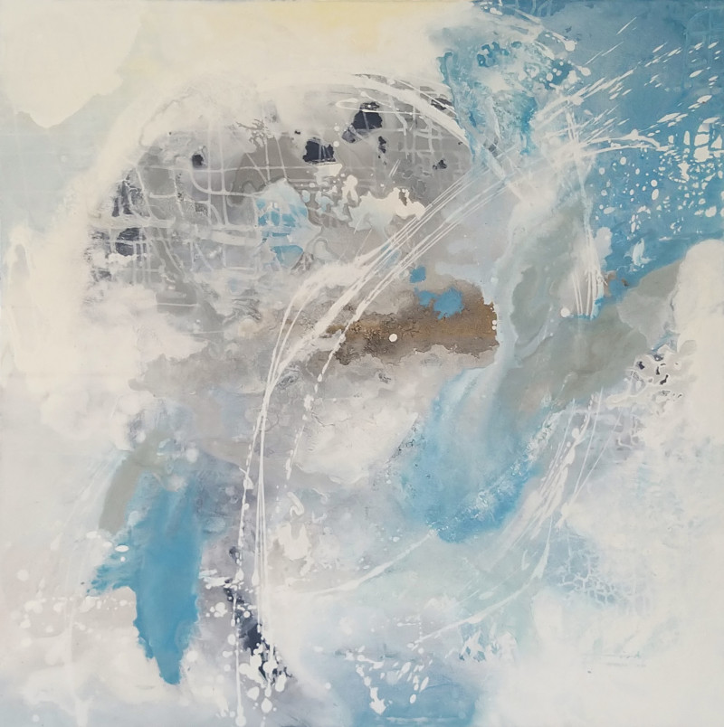 WATER FORMULA original painting by Dalia Kirkutienė. Abstract Paintings