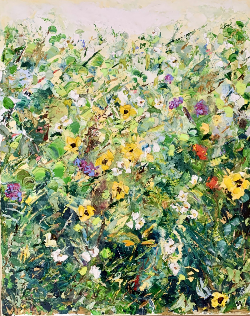 Summer Meadow original painting by Vilma Gataveckienė. Flowers