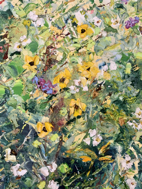 Summer Meadow original painting by Vilma Gataveckienė. Flowers