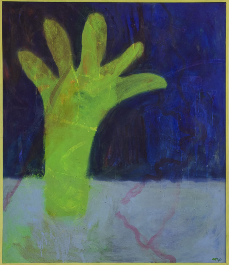 A Glove original painting by Ugnė Mitigailaitė. Contemporary Art