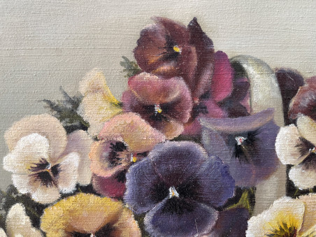 Multicolored original painting by Danutė Virbickienė. Flowers