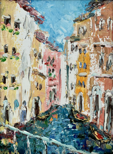 Colors of Venice original painting by Vilma Gataveckienė. Still-Life