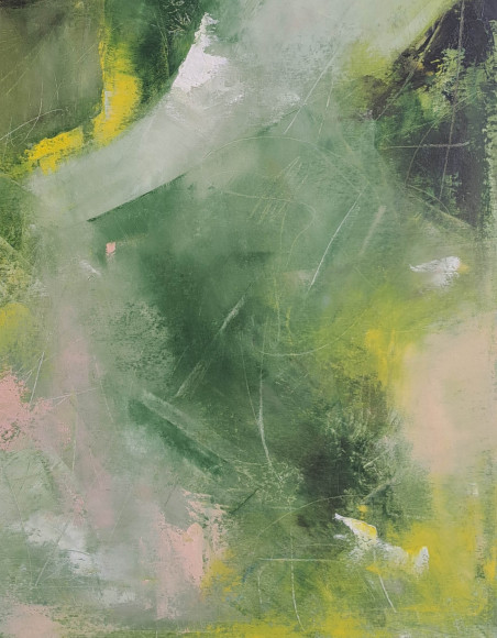 Summer Green original painting by Lina Videckienė. Abstract Paintings