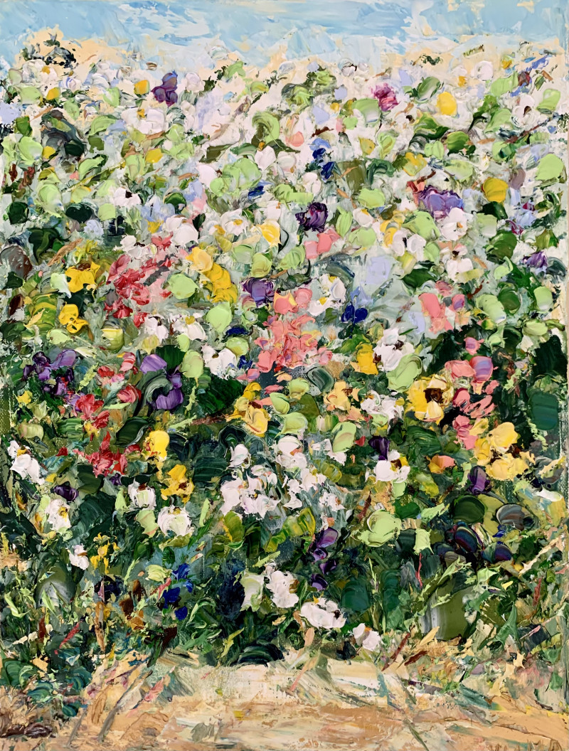 Meadow original painting by Vilma Gataveckienė. Flowers