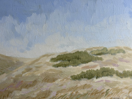 In The Dunes original painting by Gabrielė Prišmantaitė. Calm paintings