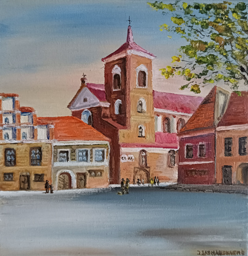 Kaunas Cathedral 8 original painting by Jūratė Sasnauskienė. Paintings With Kaunas (Kaunas)