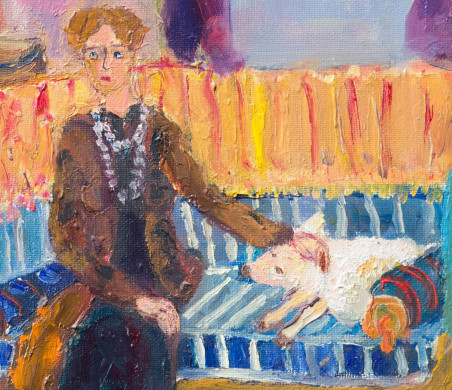 Lady original painting by Aistė Bugailiškytė. Paintings With People