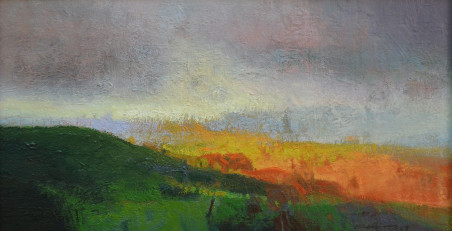 Morning Light original painting by Vytautas Laisonas. Lithuanian Landscape Paintings