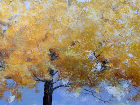 Autumn Came, the Kettles Fell And Scattered original painting by Modestas Malinauskas. Fantastic