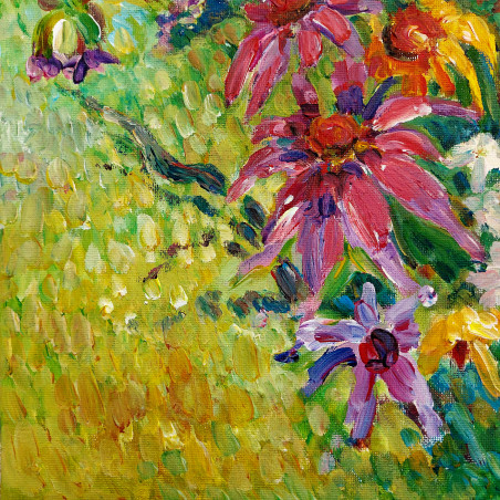 Verdure original painting by Aleksandra Šimkutė Norbutienė. Flowers