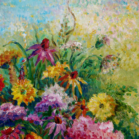 Verdure original painting by Aleksandra Šimkutė Norbutienė. Flowers