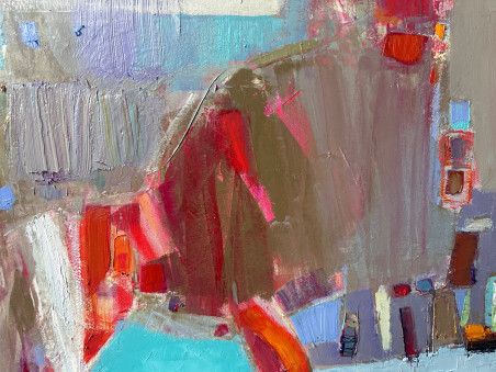 Composition original painting by Arvydas Kašauskas. Paintings for living room