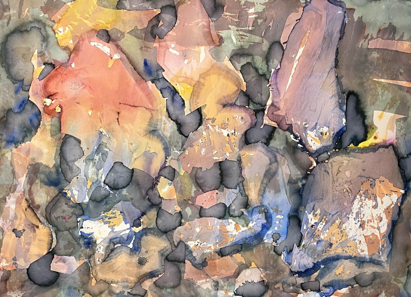 There. Among the Stones original painting by Kristina Čivilytė. Abstract Paintings