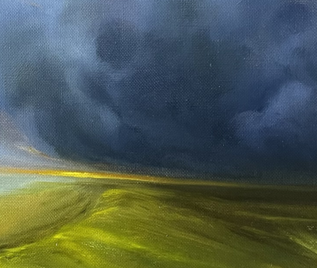 Summer Storm original painting by Daiva Karaliūtė. Contemporary Art