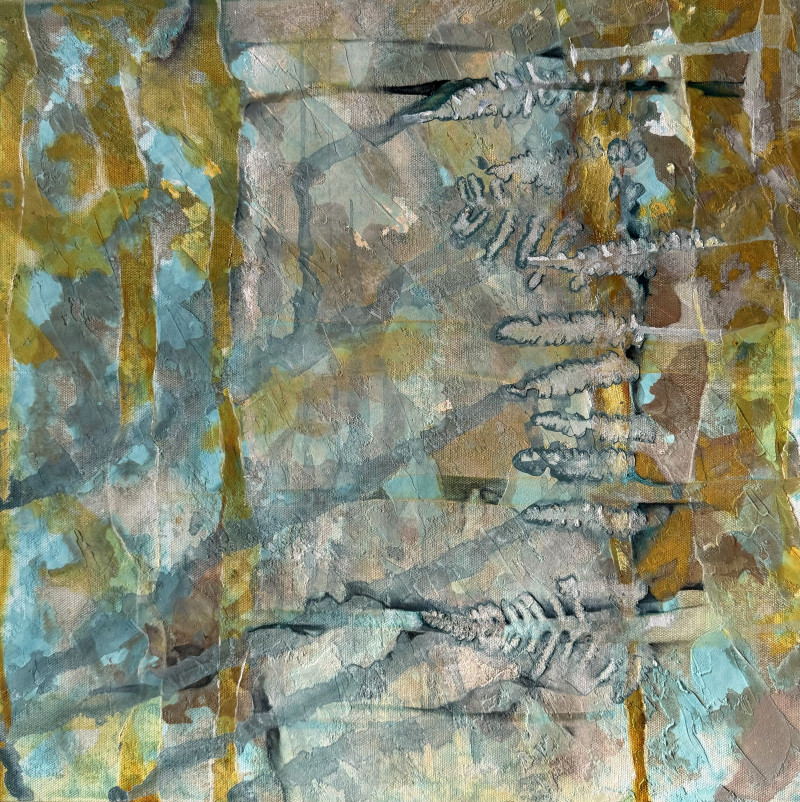 Fern Covered Summer Secrets II original painting by Živilė Vaičiukynienė. Abstract Paintings