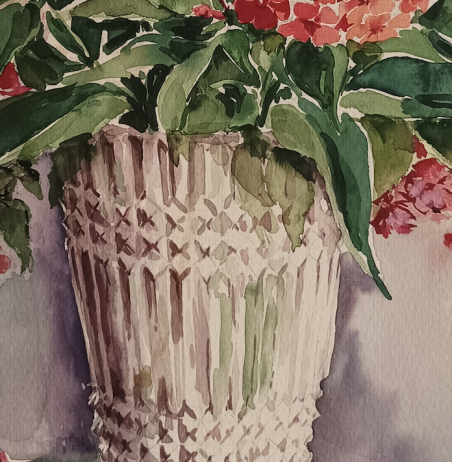 Those fragrant phlox original painting by Jūratė Sasnauskienė. Home