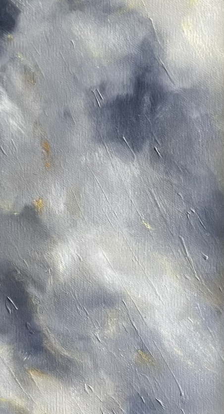 Dancing Clouds original painting by Daiva Karaliūtė. Contemporary Art