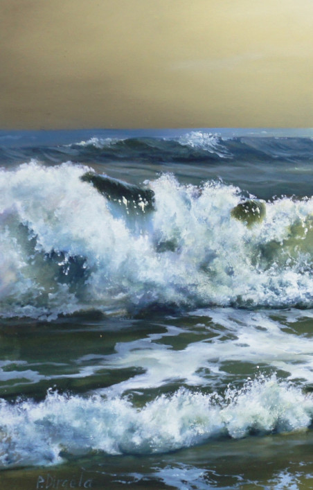 SEA 145 original painting by Povilas Dirgėla. Marine Art