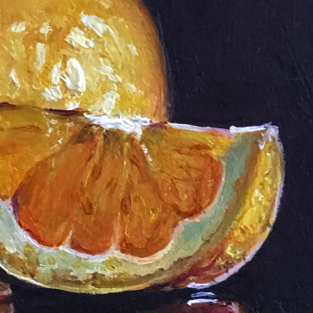 Orange original painting by Sigita Paulauskienė. Miniature