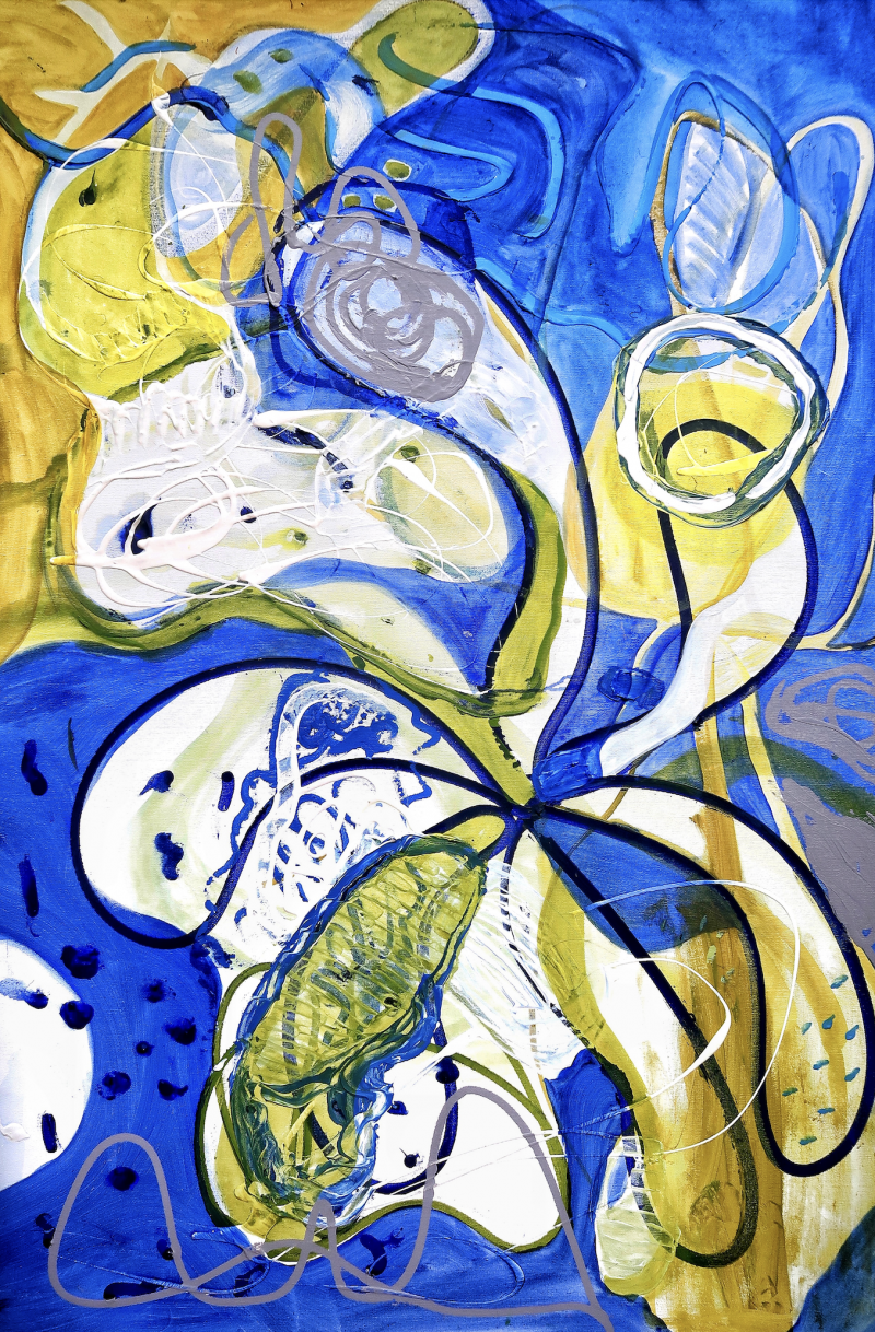 Algae original painting by Vesta Vaitkutė. Abstract Paintings