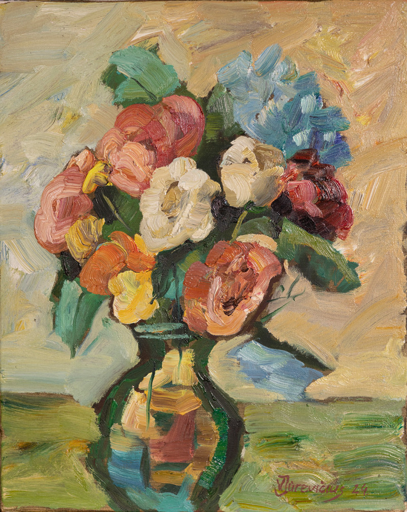 Bouquet No. 1 original painting by Vytautas Jūrevičius. Still-Life