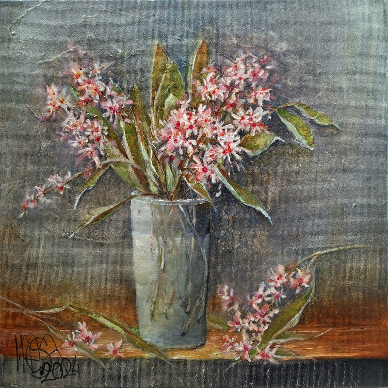 Tenderness 7 original painting by Inesa Škeliova. Still-Life