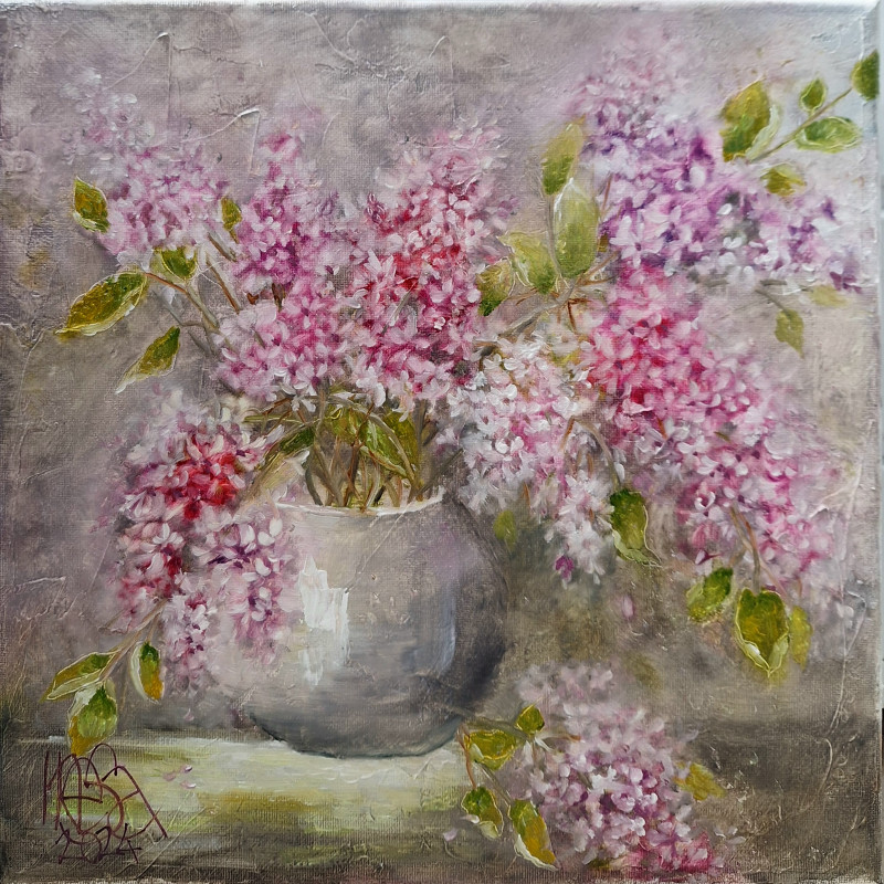 Tenderness 8 original painting by Inesa Škeliova. Still-Life