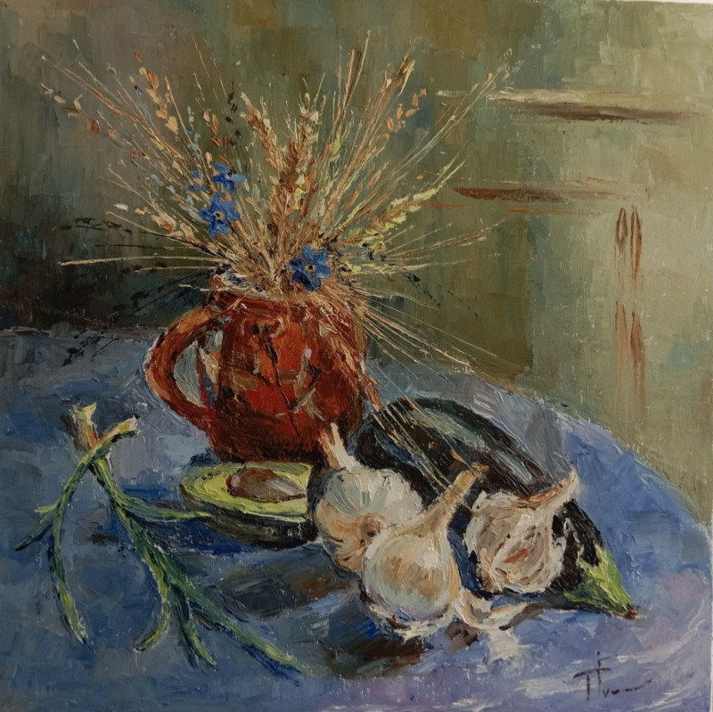 Still-life original painting by Tetiana Ivashkevych. Still-Life