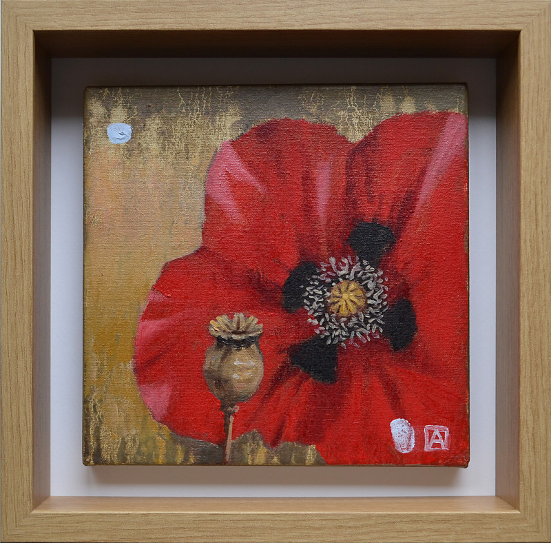 Poppy 2 original painting by Artūras Braziūnas. Flowers