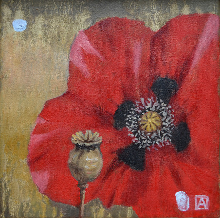 Poppy 2 original painting by Artūras Braziūnas. Flowers