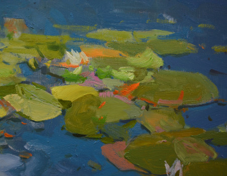 Flowers in Water original painting by Vytautas Laisonas. Flowers