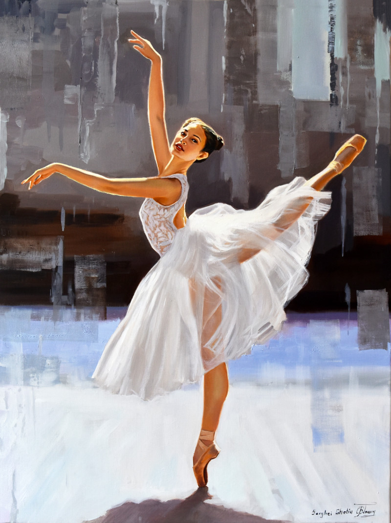 Dancing In the Light original painting by Serghei Ghetiu. Dance - Music